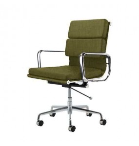 Eames Style Fabric Softpad Lowback Office Chair With Castors