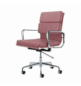 Eames Style Fabric Softpad Lowback Office Chair With Castors