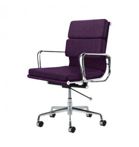 Eames Style Fabric Softpad Lowback Office Chair With Castors