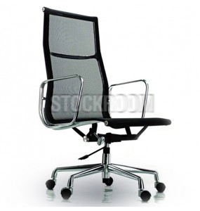 Eames Style Mesh Highback Office Chair With Castors