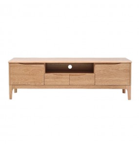 Egan Solid Oak Wood TV Cabinet