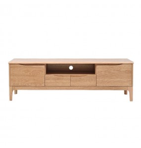 Egan Solid Oak Wood TV Cabinet