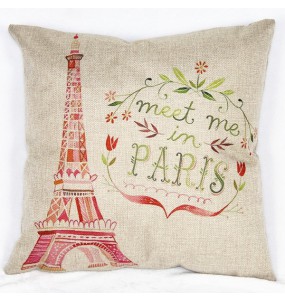 Eiffel Tower Decorative 2 Cushion