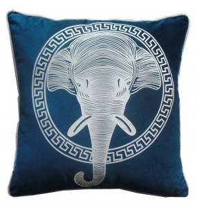 Elephant relief style Decorative Cushion