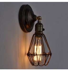 Elvar Loft Style Wire Wall Lamp