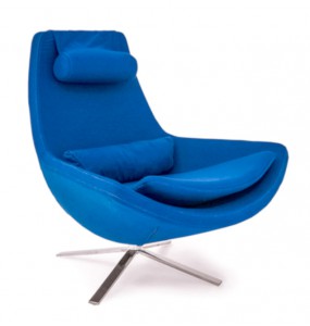 Flame Style Fabric Lounge Chair