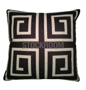 Greek Key Decorative Cushion