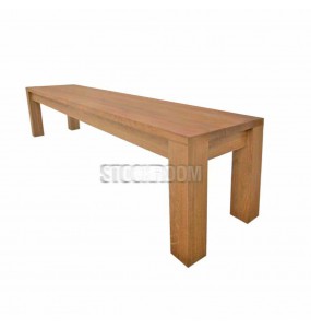 Jacob Solid Oak Wood Bench