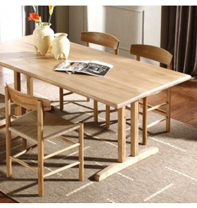 Liam Solid Oak Wood Dining Table