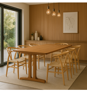 Liam Solid Wood Dining Table