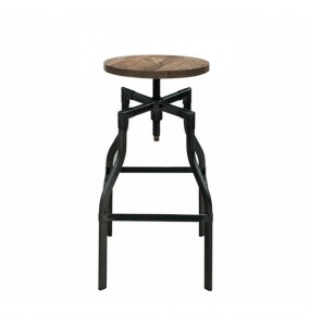 Loft Style Industrial Adjustable Low Bar Stool