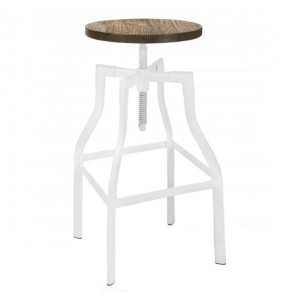 Loft Style Industrial Adjustable Low Bar Stool