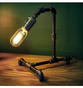 Loft Style Industrial Pipe Table Lamp