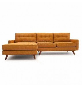 Lucas Fabric / Leather Sofa - L Shape
