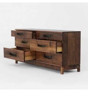 Macy Solid Wood 6 Drawers Sideboard