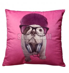 Nerdy French Bulldog Cushion