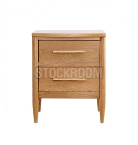 Philbert Solid Oak Wood Bedside Table