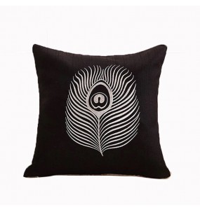 Plumage Cushion - Black