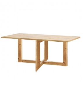Quadpod Solid Oak Wood Dining Table