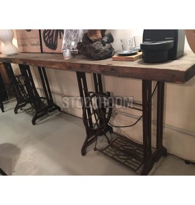 Queenslander Rustic Industrial Style Vintage Entry Console Table - Limited Edition