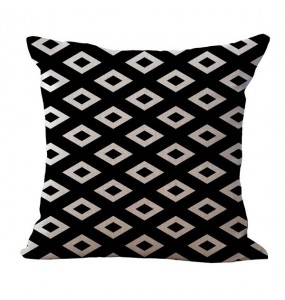 Rhombus B&W Style Cushion