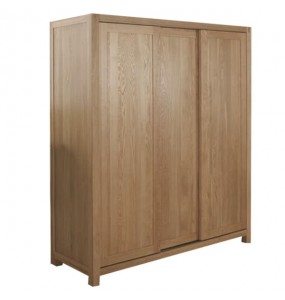 Marca Solid Oak Sliding Door Wardrobe