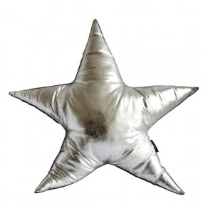 Star Shaped Cushion - Silver