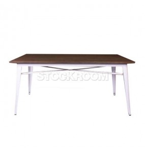 Tolix Style Industrial Dining Table