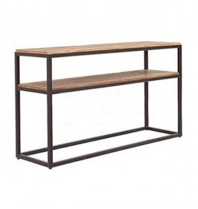 Xavi Industrial Console Table with Shelf