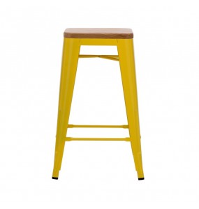 Xavier Pauchard Tolix Style Bar Stool (Wooden Top)