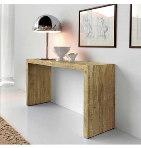 Zen Solid Recycled Elm Wood Console Table