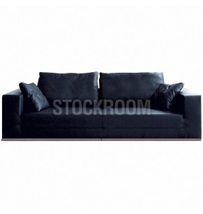 Vella Leather Feather Down Sofa - 2 seater