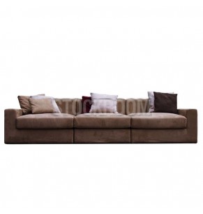 Lucca Leather Feather Down Sofa - 3 Seater