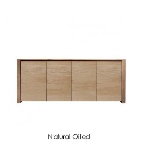 Savanna Solid Oak Wood Shoes Cabinet – 4 Doors