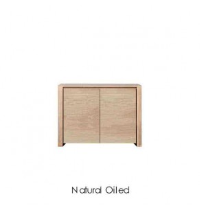 Savanna Solid Oak Wood Shoes Cabinet – 2 Doors