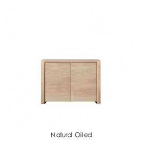 Savanna Solid Oak Wood Sideboard with 2 doors