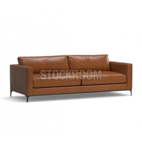 Juliett Leather Feather Down Sofa 2 seater