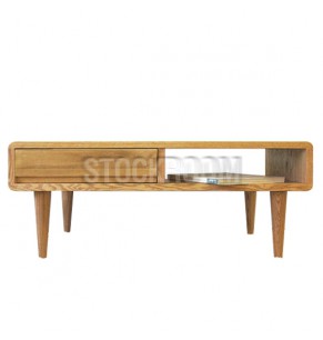 Oscar Solid Oak Wood Coffee Table