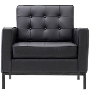 Florence Knoll Style Armchair Black Base