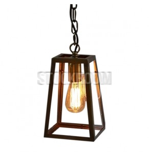 Edgar Industrial Loft Lantern Pendant Lamp