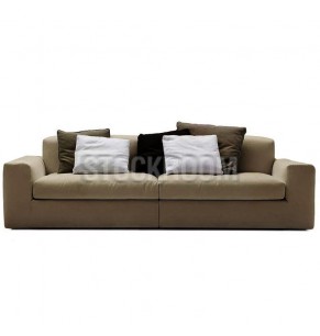 Lucca Leather Feather Down Sofa - 2 Seater