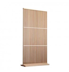 Lazada Contemporary Solid Oak Wooden Strip Screen by Stockroom