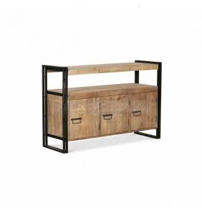 Manhattan Vintage Industrial Style Solid Wood Sideboard by Stockroom