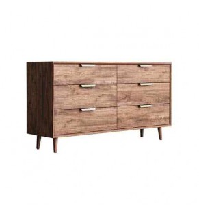 Caldwell Solid Oak Wood Chest Of 6 Drawers 