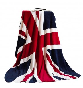 United States British UK Flag Union Jack Coral Fleece Blankets / Throw