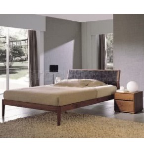 Josey Solid Walnut Wood Bed