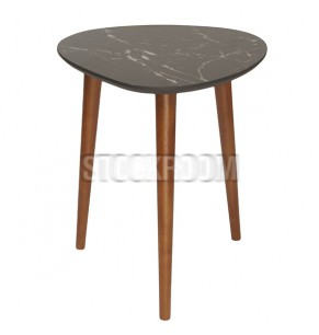 Jeremy Marble Print Triangle Side Table