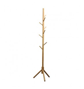 Bambly Solid Wood Coat Stand / Wood Hanger
