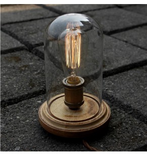 Loft Filament Bulb Glass Table Lamp