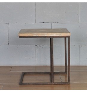 Modern L Industrial Side Table